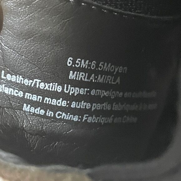 Karl Lagerfeld Mirla Suede Chelsea Boots‎ Brown Leather Bootie Size 6.5 - Picture 8 of 9